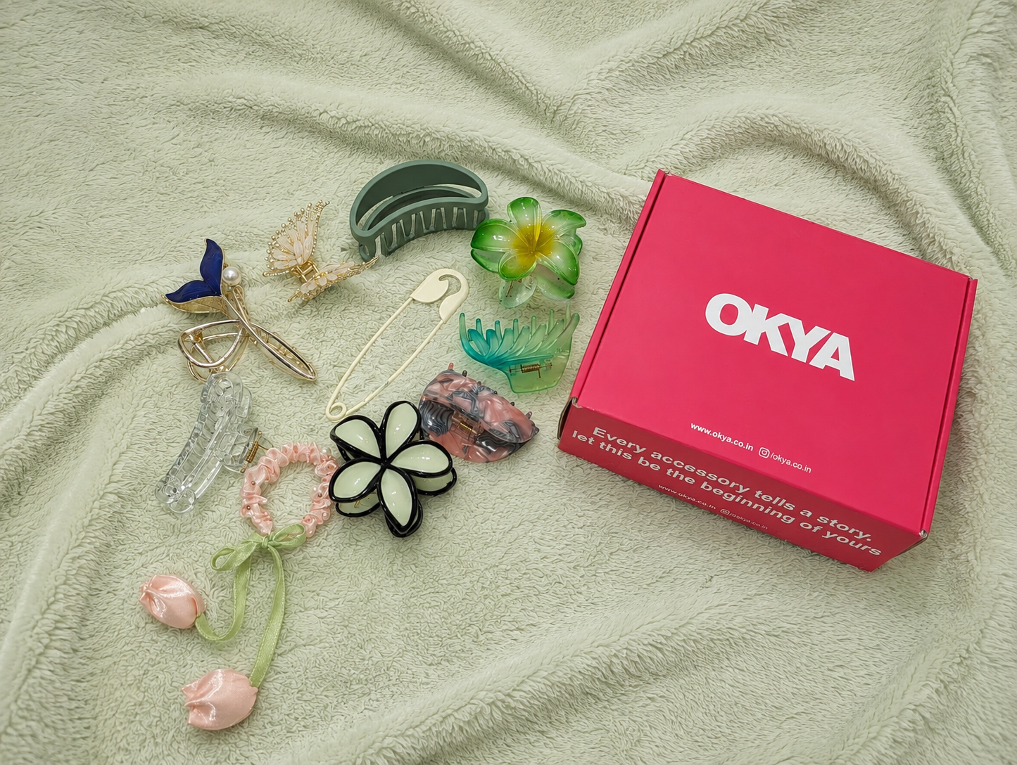 Color assorted Hair clip box of 10