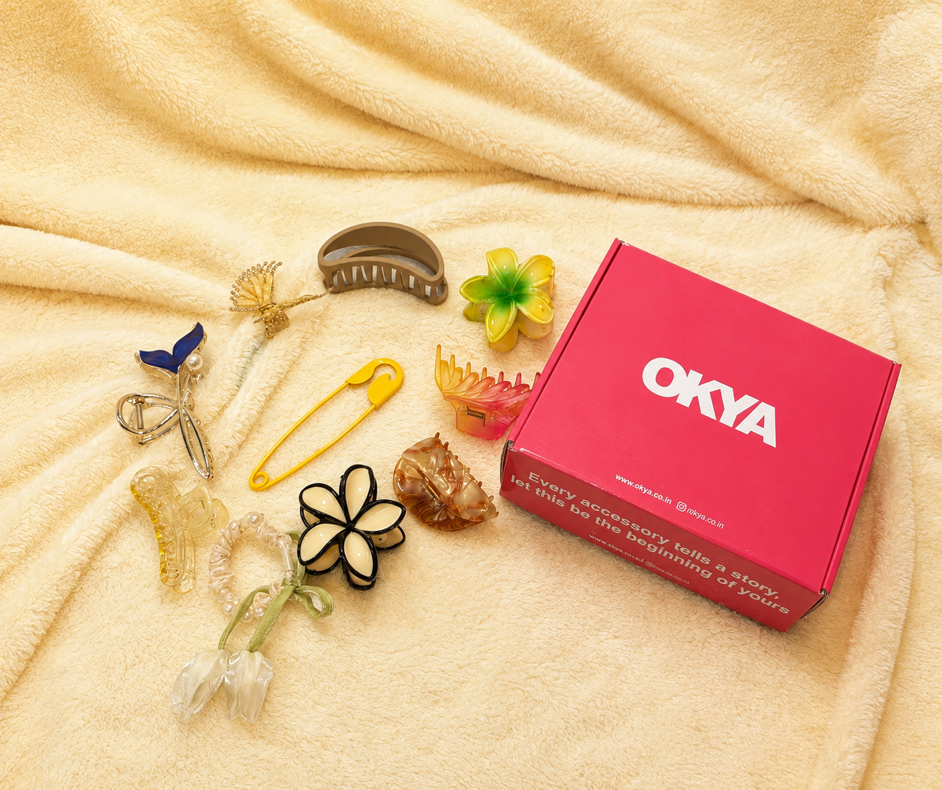 Color assorted Hair clip box of 10